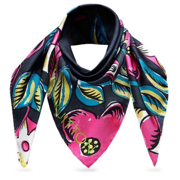 New Louis Vuitton Scarf Arty Monogram Gray Pink Silk Wrap - Picture 1 of 16